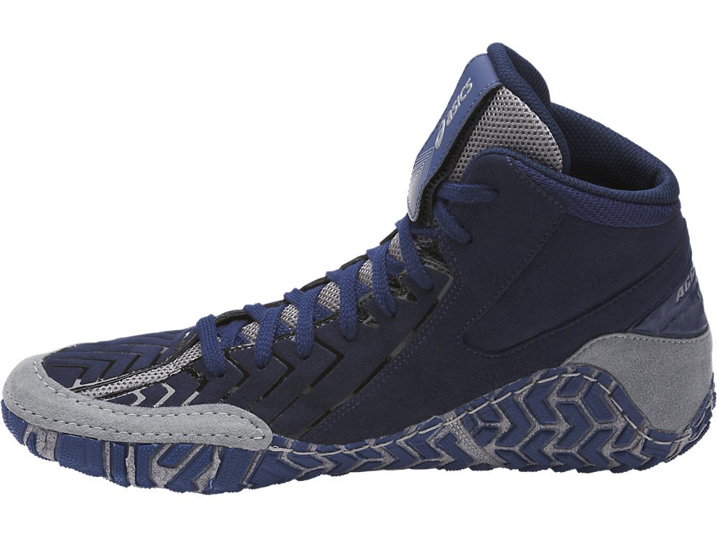 Asics Aggressor 3 Shoes For Men Indigo Blue/Indigo Blue/Grey 493DDJUP