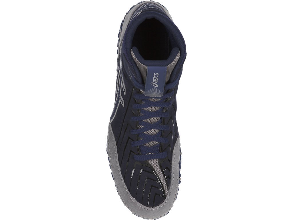 Asics Aggressor 3 Shoes For Men Indigo Blue/Indigo Blue/Grey 493DDJUP