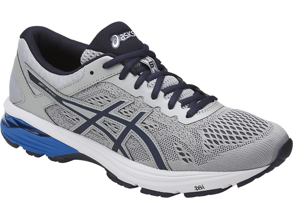 Asics Gt-1000 6 Running Shoes For Men Grey/Navy/Blue 493XPYJF