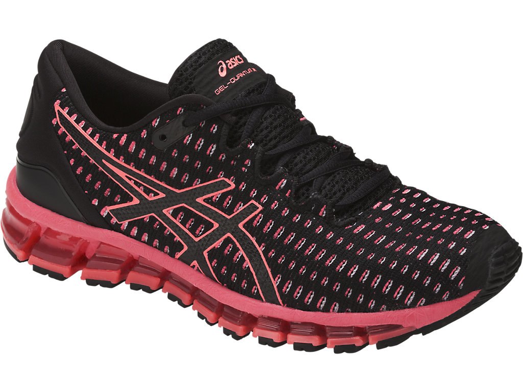Asics Gel-Quantum 360 Running Shoes For Women Black/Coral/Black 498KOGHS