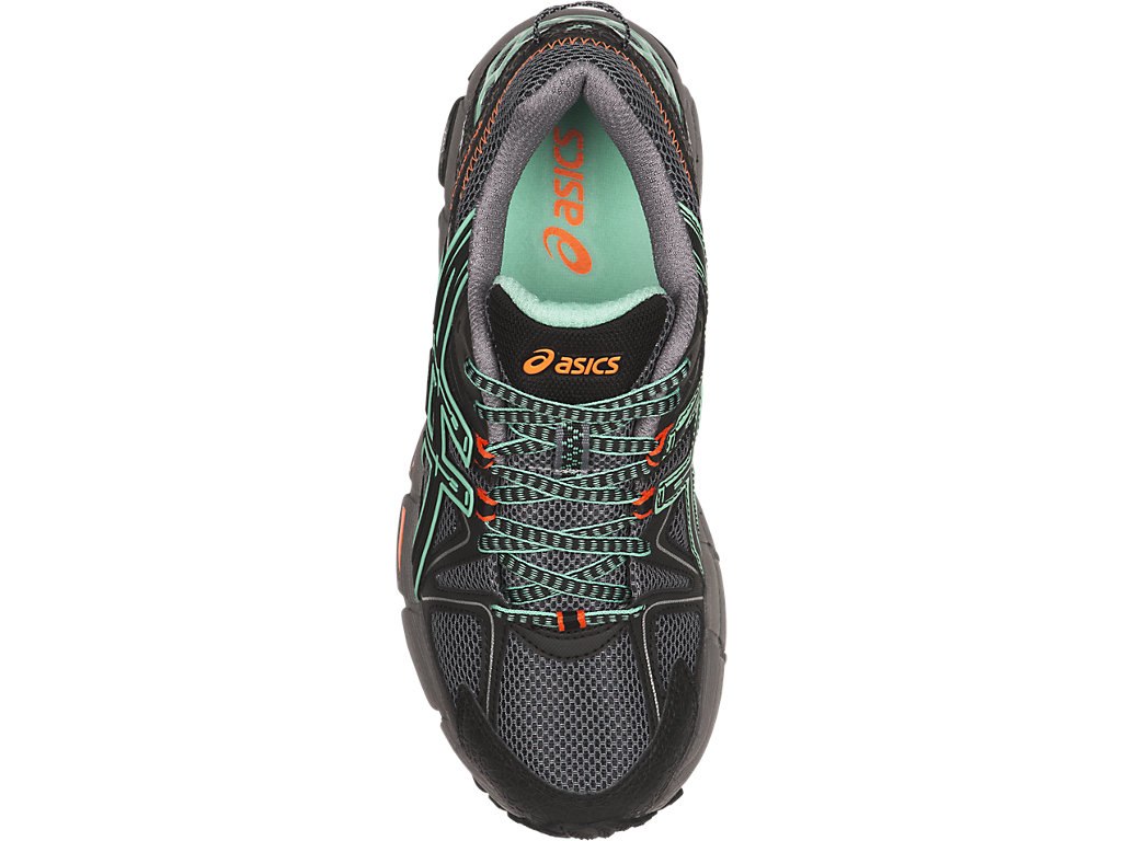 Asics Gel-Kahana 8 Running Shoes For Women Black/Green/Orange 501EVQNY