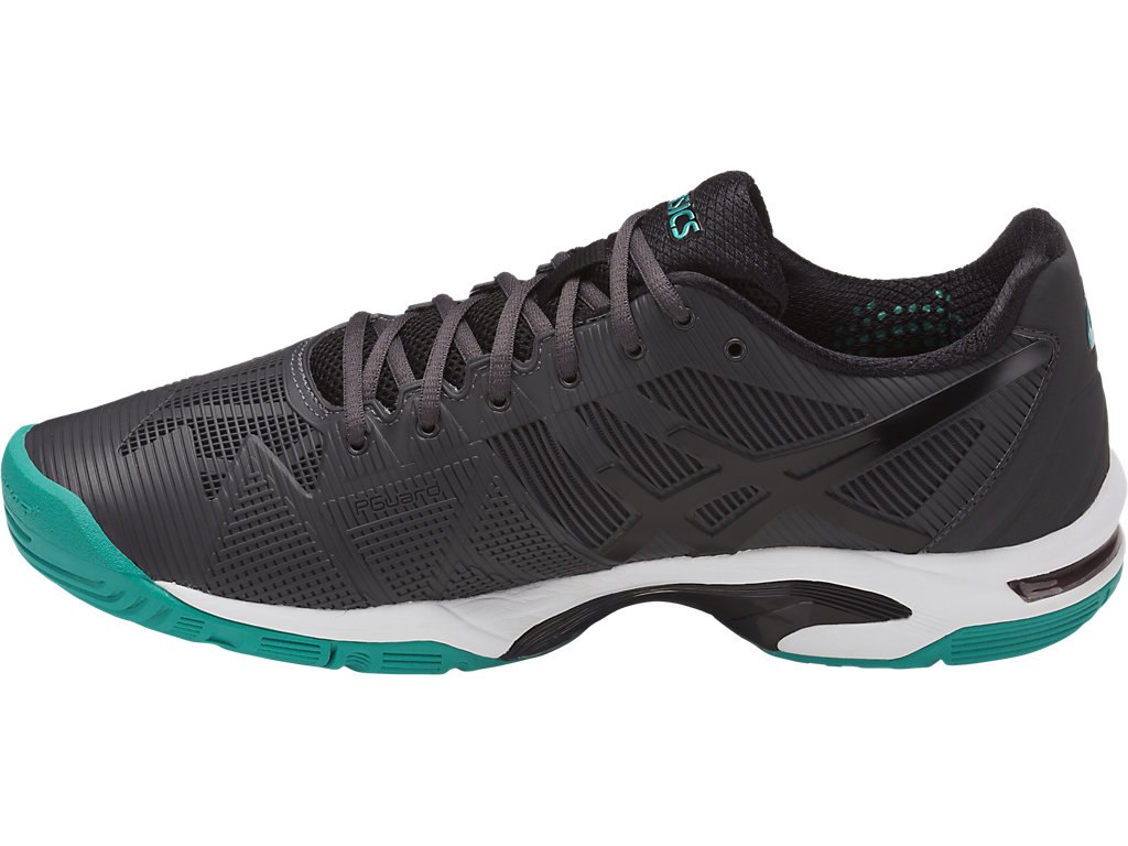 Asics Gel-Solution Speed 3 Tennis Shoes For Men Dark Grey/Black 502GNSKK