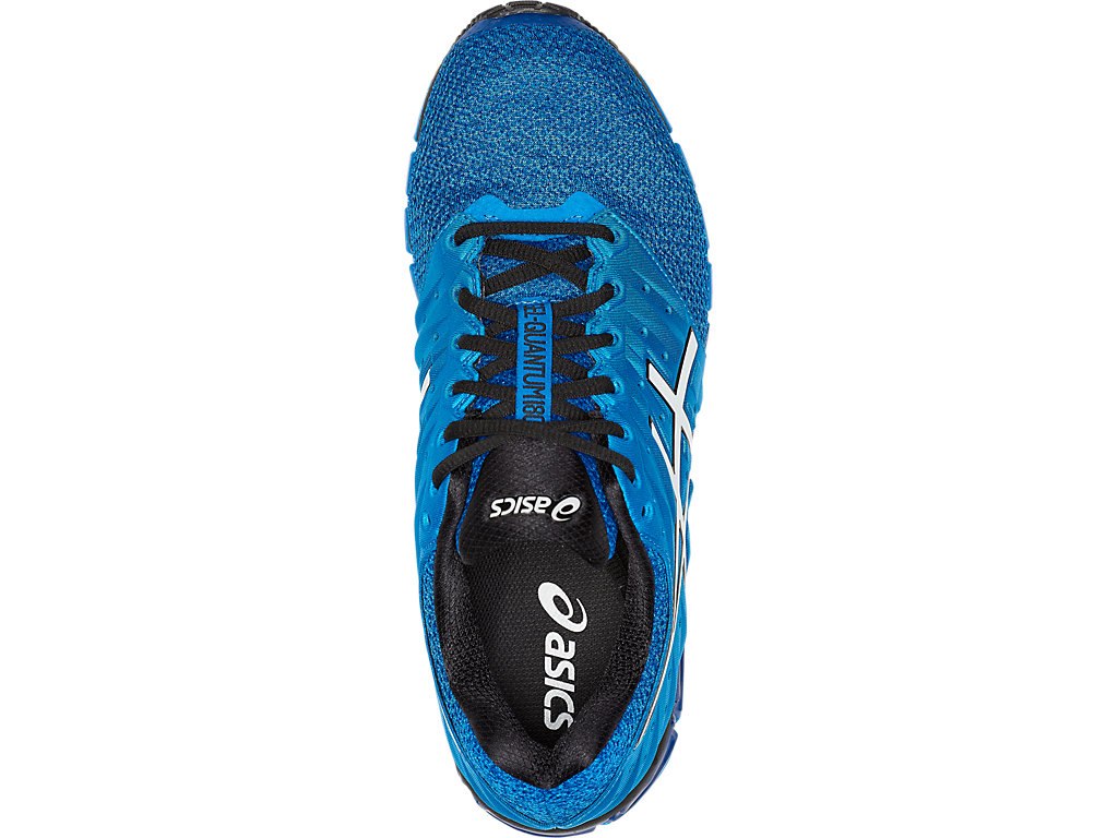 Asics Gel-Quantum 180 Running Shoes For Men Blue/White/Black 503EVXFP