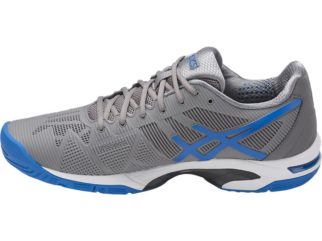 Asics Gel-Solution Speed 3 Tennis Shoes For Men Grey/Blue/White 515UKBJA