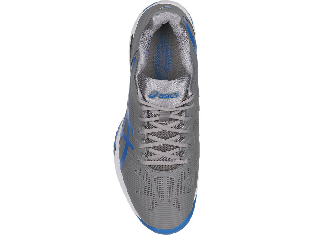 Asics Gel-Solution Speed 3 Tennis Shoes For Men Grey/Blue/White 515UKBJA
