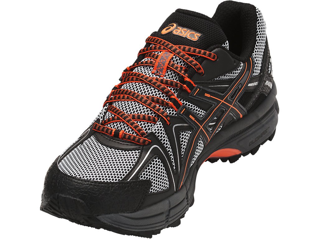 Asics Gel-Kahana 8 Running Shoes For Men Black/Orange/Dark Grey 517OUNIF