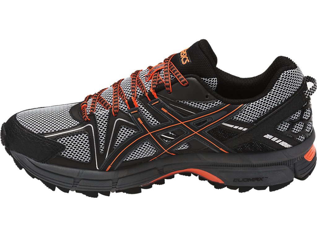 Asics Gel-Kahana 8 Running Shoes For Men Black/Orange/Dark Grey 517OUNIF