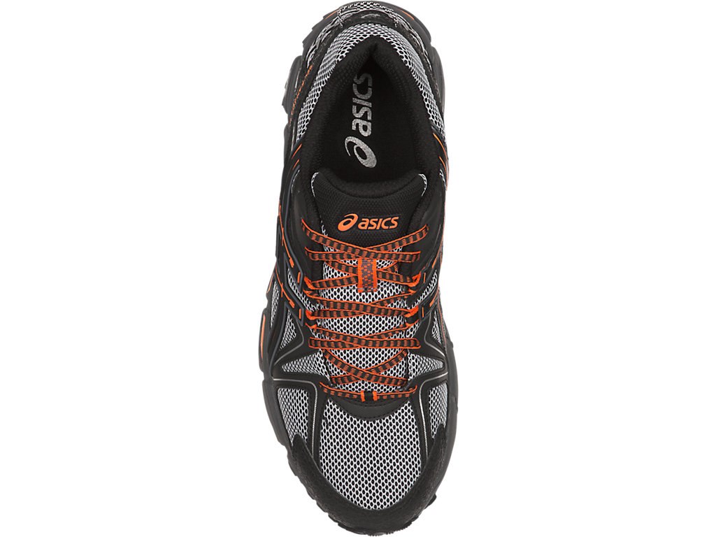 Asics Gel-Kahana 8 Running Shoes For Men Black/Orange/Dark Grey 517OUNIF