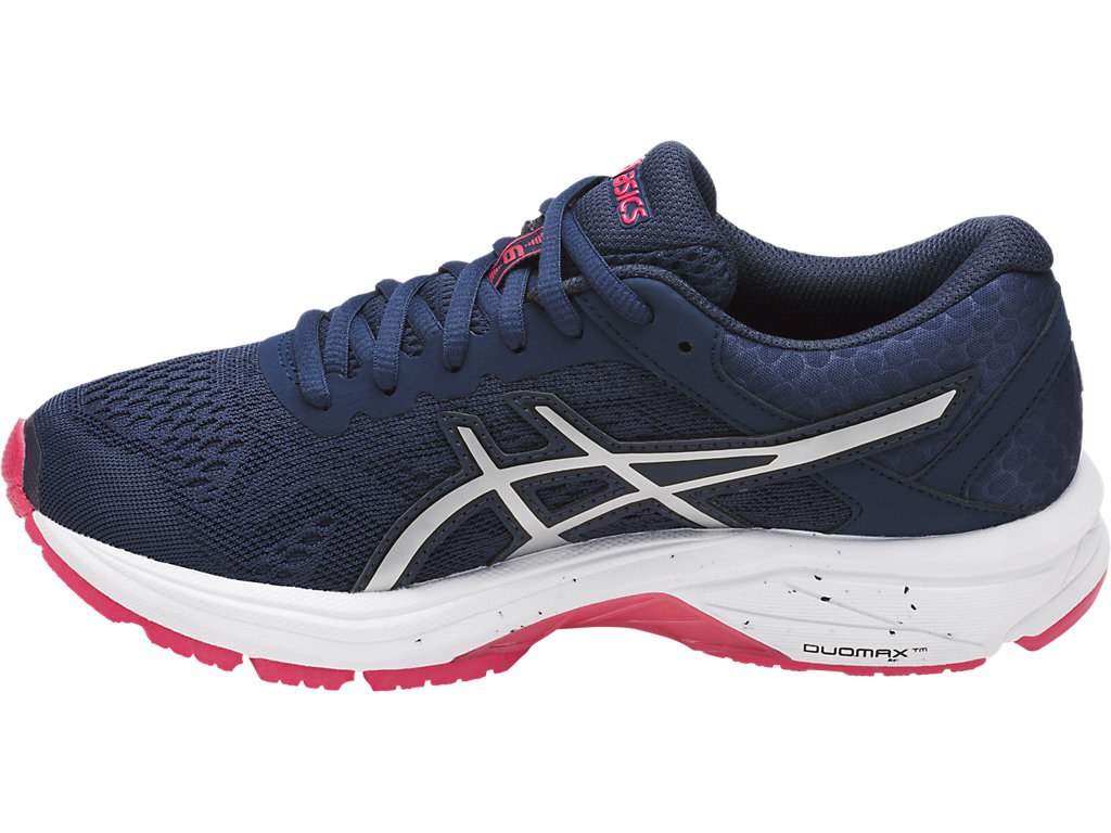 Asics Gt-1000 6 Running Shoes For Women Blue/Silver/Red 525XHFVB