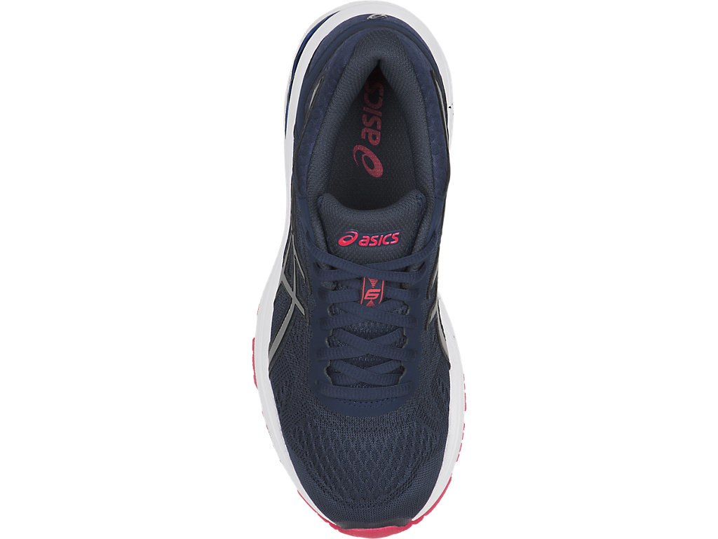 Asics Gt-1000 6 Running Shoes For Women Blue/Silver/Red 525XHFVB
