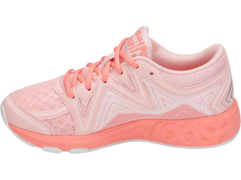 Asics Noosa Running Shoes For Kids Grey Pink/White 532QECMO