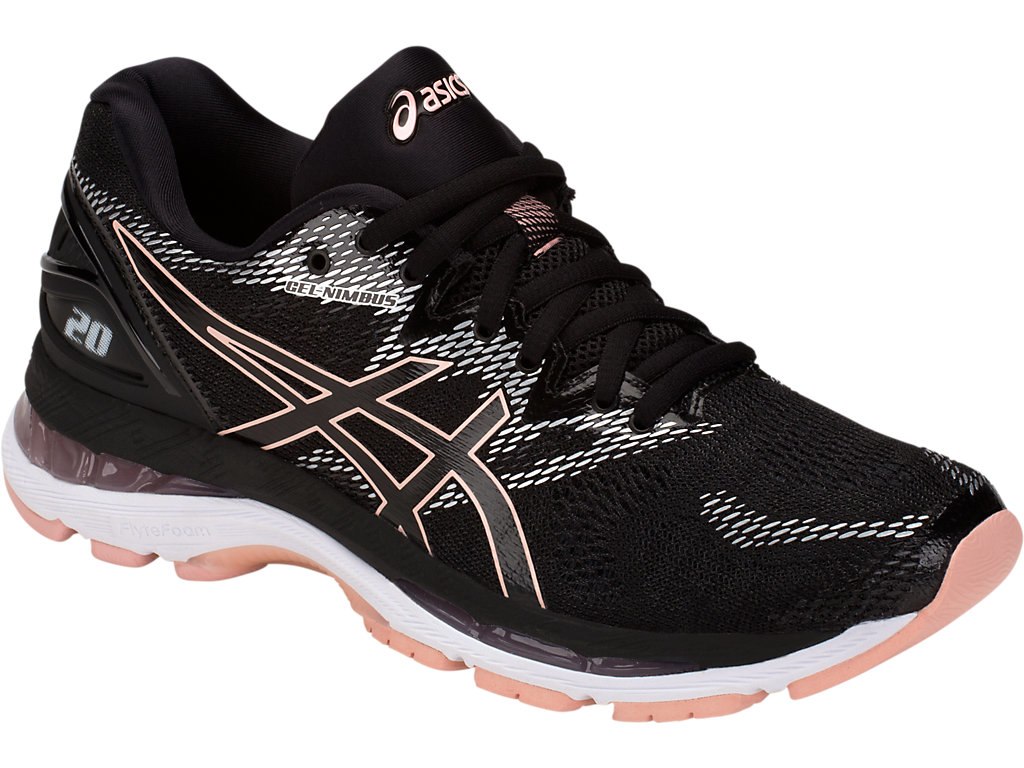 Asics Gel-Nimbus 20 Running Shoes For Women Black/Rose 532TPCAL