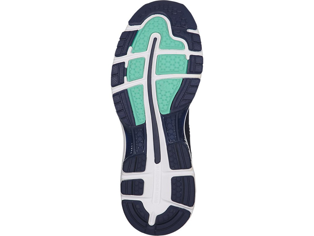 Asics Gel-Nimbus 20 Running Shoes For Women Indigo Blue/Indigo Blue/Green 534QGQIQ