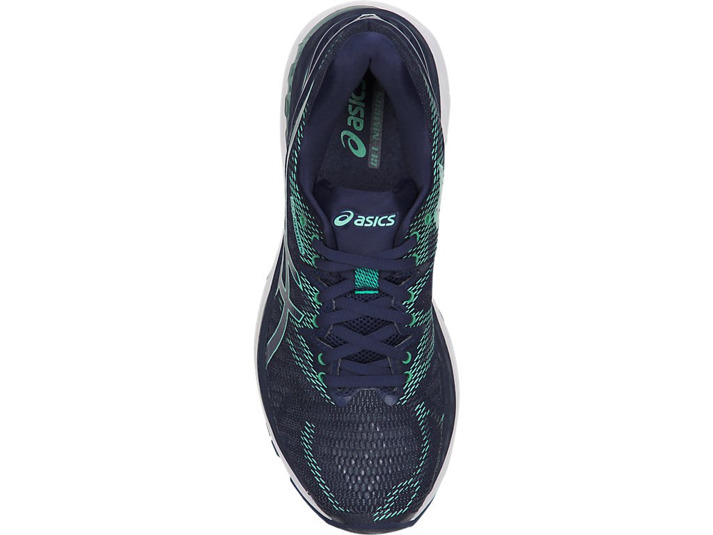 Asics Gel-Nimbus 20 Running Shoes For Women Indigo Blue/Indigo Blue/Green 534QGQIQ