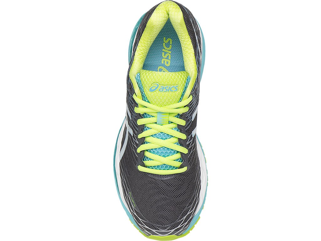 Asics Gel-Nimbus 18 Running Shoes For Women Titanium/White/Turquoise 536AWIFC