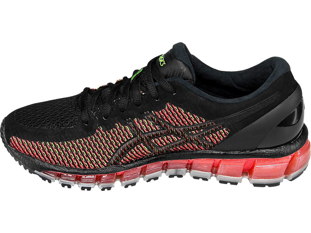 Asics Gel-Quantum 360 Running Shoes For Women Black/White/Green 538HVLWO