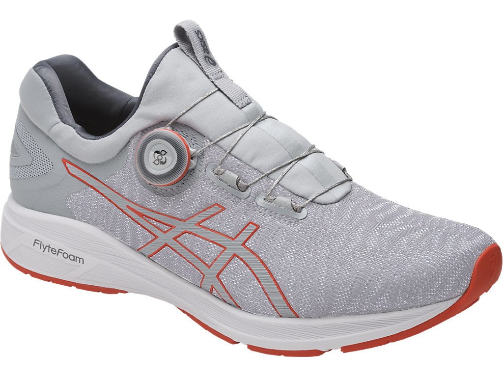 Asics Dynamis Running Shoes For Men Grey/Dark Grey/White 539UTQGD
