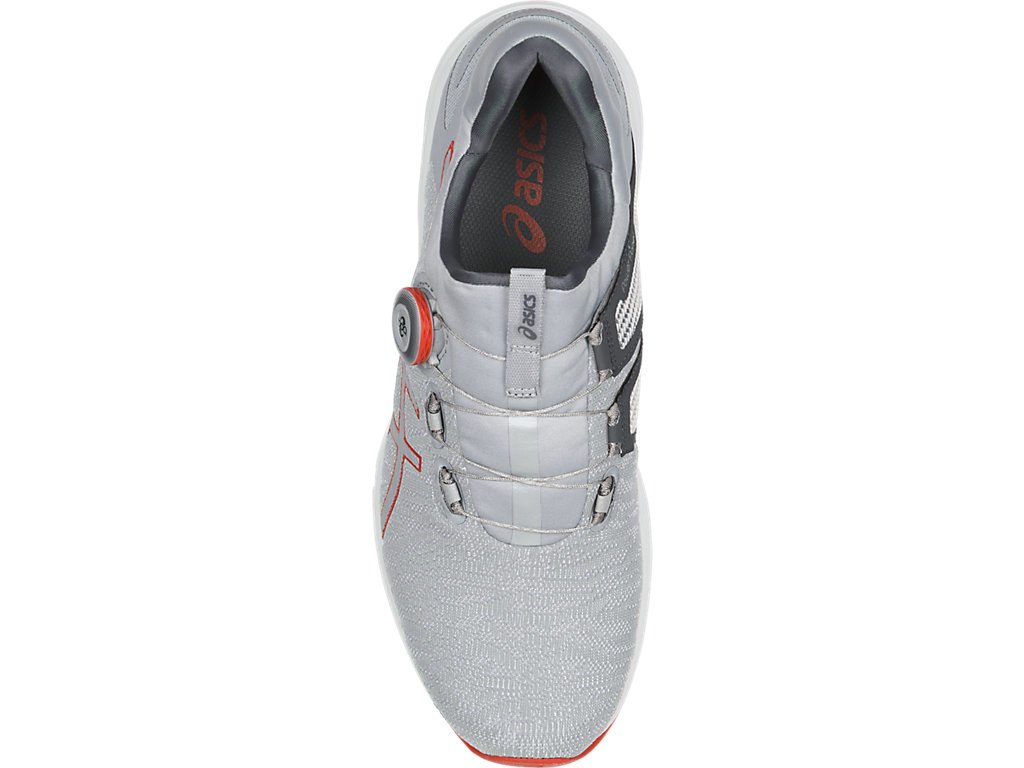 Asics Dynamis Running Shoes For Men Grey/Dark Grey/White 539UTQGD
