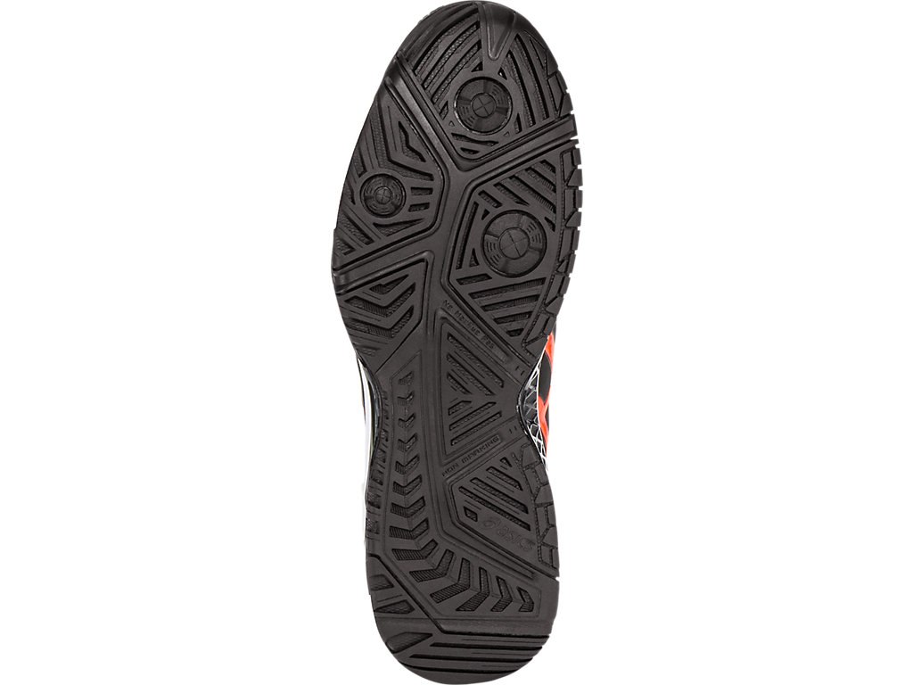Asics Gel-Resolution 7 Tennis Shoes For Men Black/Orange/White 543OTBDR