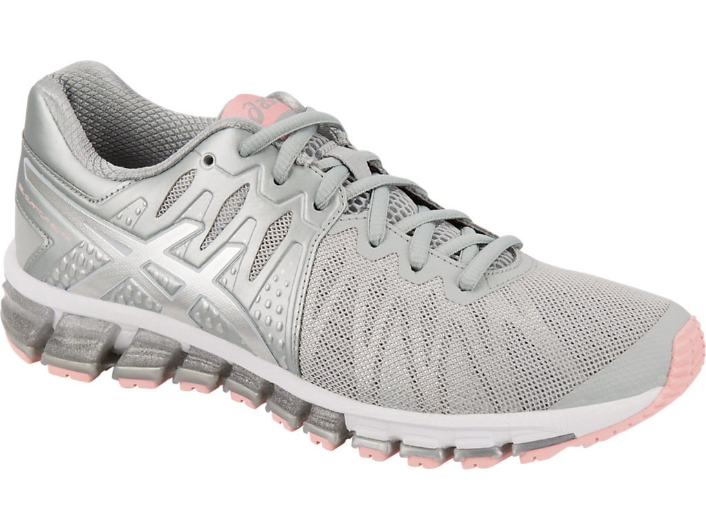 Asics Gel-Quantum 180 Training Shoes For Women Grey/Silver 544IBDDU
