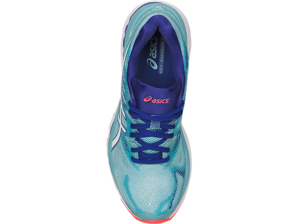 Asics Gel-Nimbus 20 Running Shoes For Women Blue/White/Blue 544PTVDF