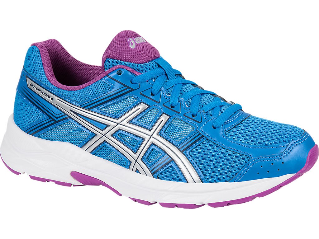 Asics Gel-Contend 4 Running Shoes For Women Blue/Silver/Purple 547KBLYV