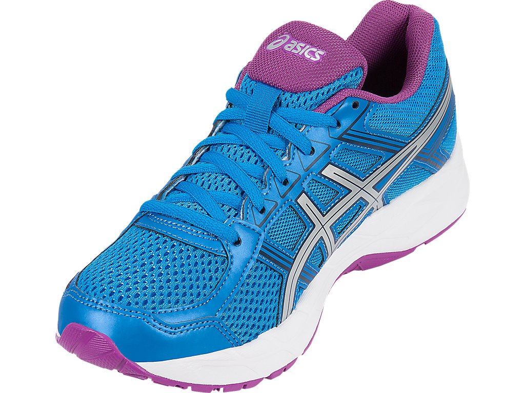 Asics Gel-Contend 4 Running Shoes For Women Blue/Silver/Purple 547KBLYV