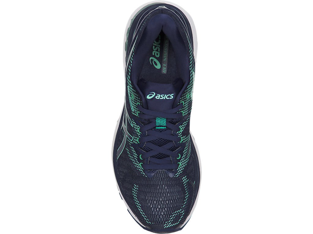 Asics Gel-Nimbus 20 Running Shoes For Women Indigo Blue/Indigo Blue/Green 556IZTDC