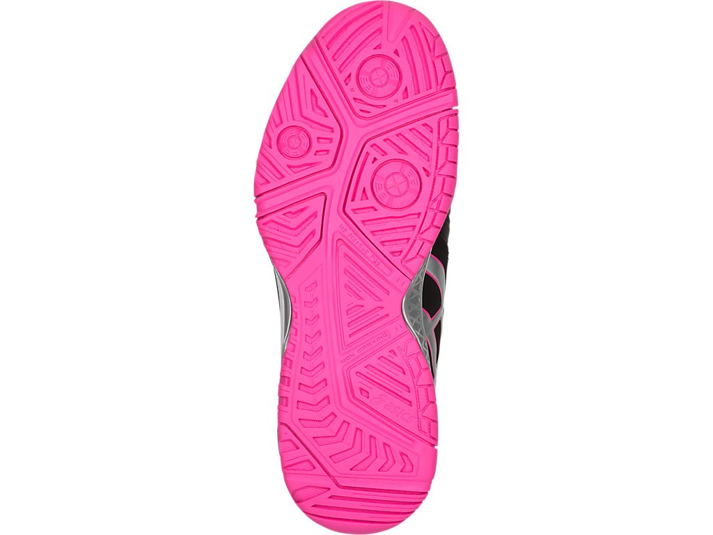 Asics Gel-Resolution 7 Tennis Shoes For Women Black/Silver/Pink 558GBNVV