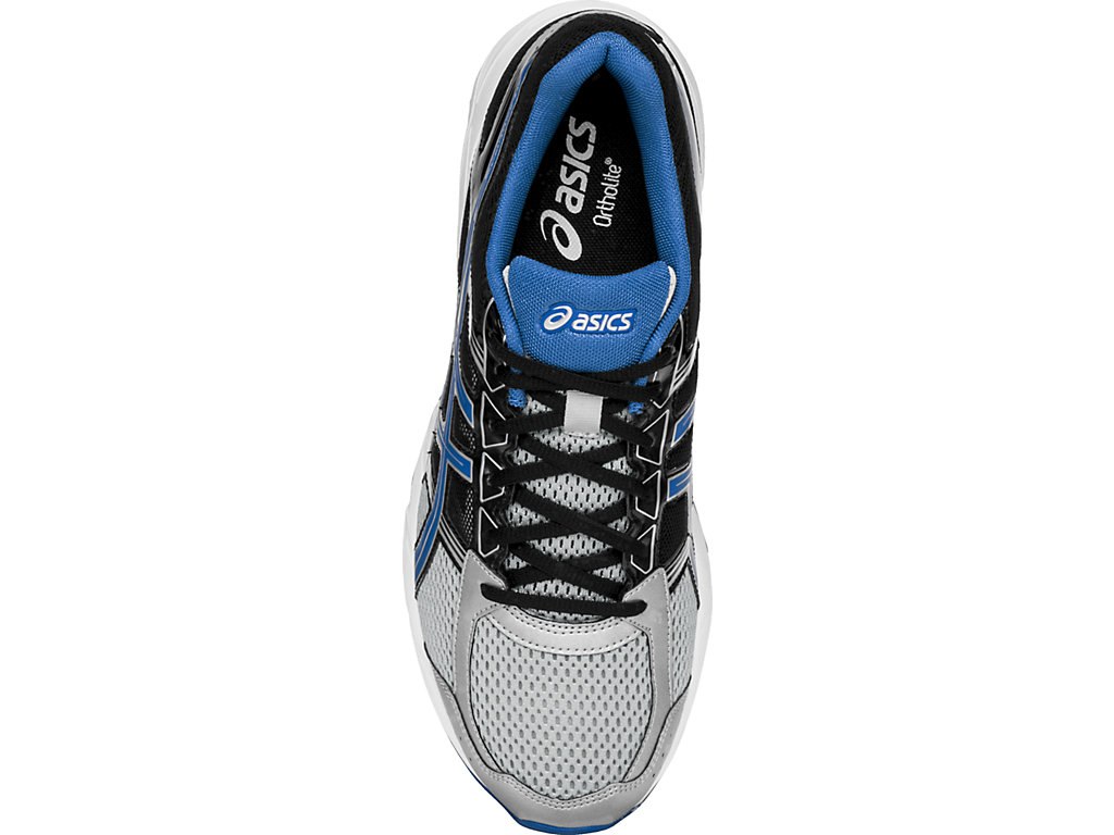 Asics Gel-Contend 4 Running Shoes For Men Silver/Blue/Black 560YUGBI