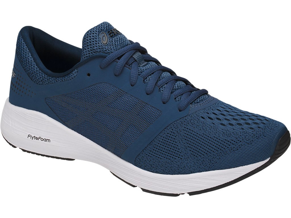 Asics Roadhawk Ff Running Shoes For Men Dark Blue/Black/White 564BTKEJ