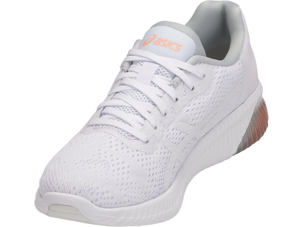 Asics Gel-Kenun Mx Running Shoes For Women White/Apricot 564ZRGET