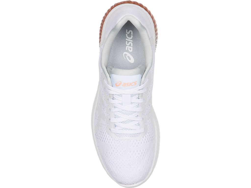 Asics Gel-Kenun Mx Running Shoes For Women White/Apricot 564ZRGET