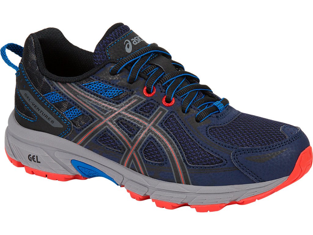 Asics Gel-Venture 6 Shoes For Kids Indigo Blue/Black/Blue 568ALQYO