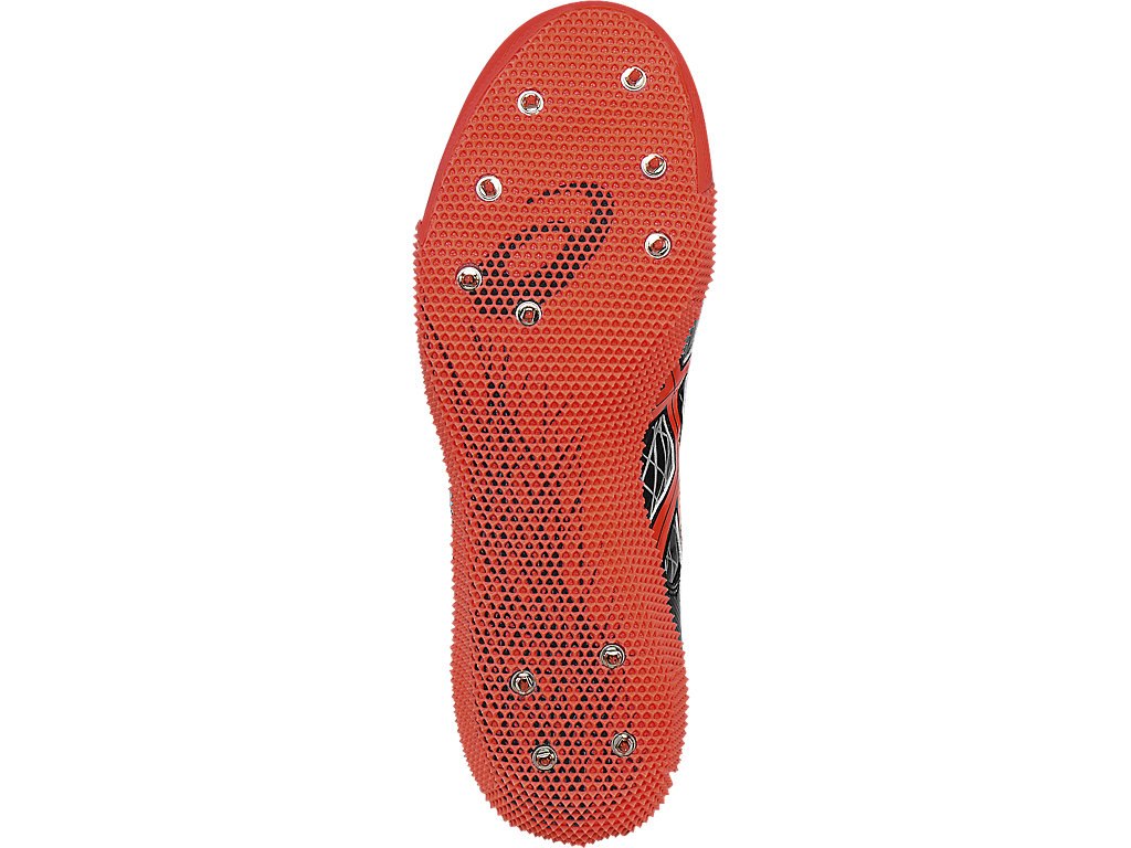 Asics Javelin Pro Shoes For Men Black/Coral/Silver 568ZRDLM