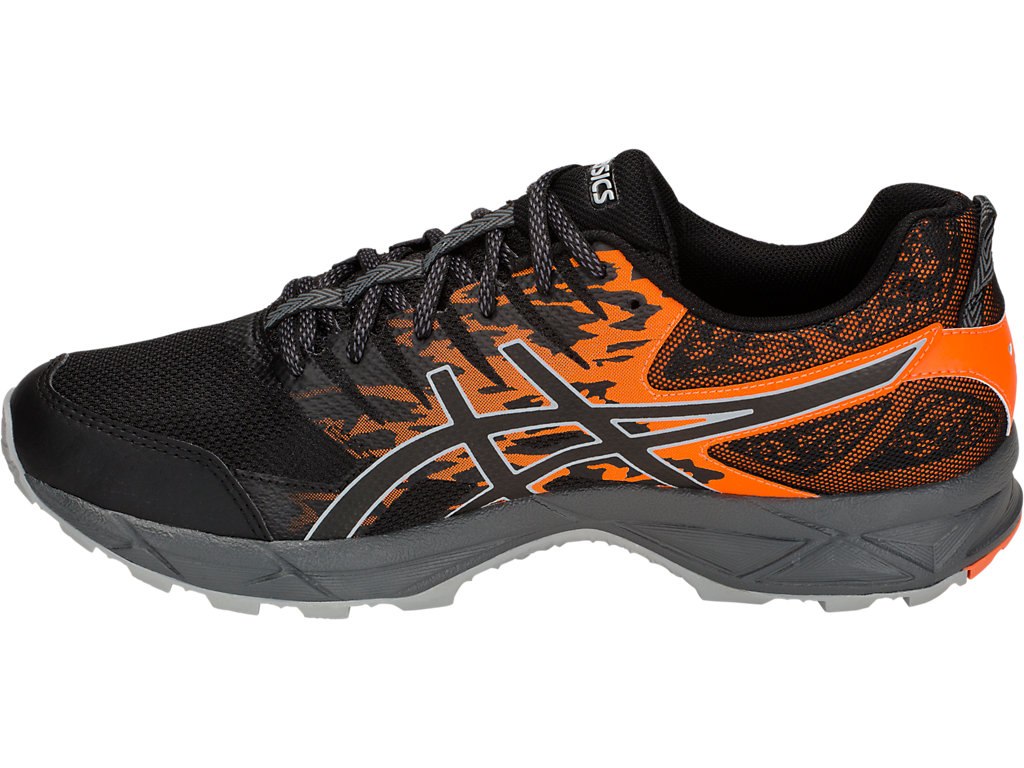 Asics Gel-Sonoma 3 Running Shoes For Men Black/Orange 570IKENI