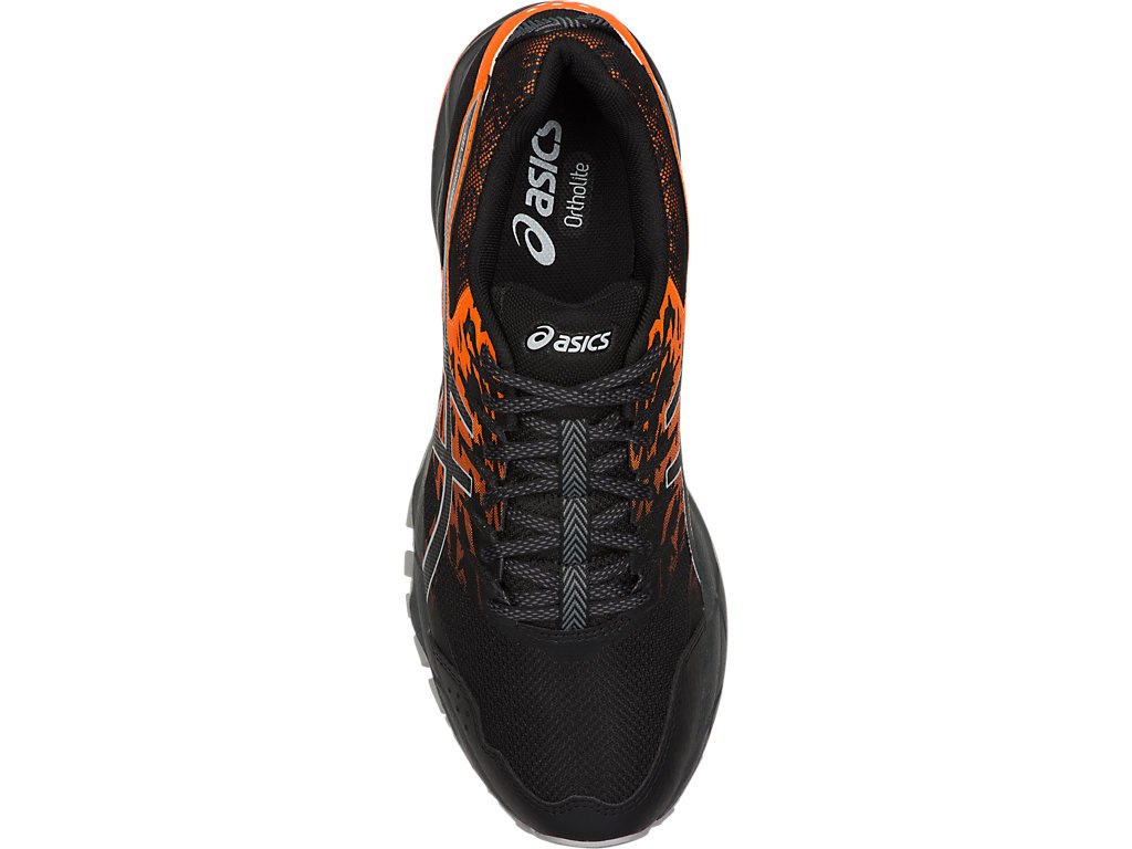 Asics Gel-Sonoma 3 Running Shoes For Men Black/Orange 570IKENI