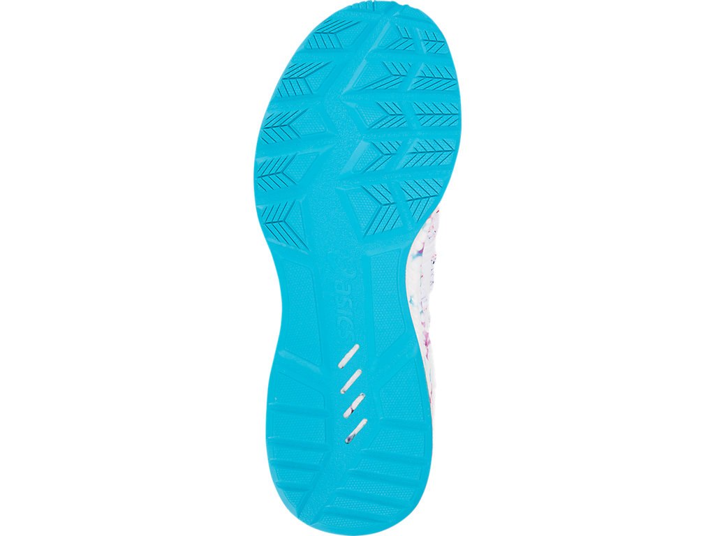 Asics Hypergel-Kenzen Running Shoes For Women White/Light Turquoise/Purple 585WKSTL
