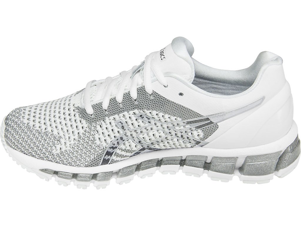 Asics Gel-Quantum 360 Running Shoes For Women White/Silver 593DWFQO