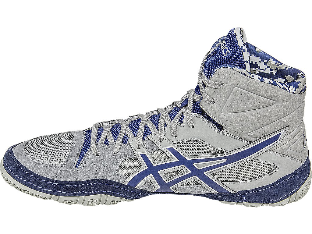 Asics Cael V7.0 Shoes For Men Light Grey/Blue/White 596SSYKK