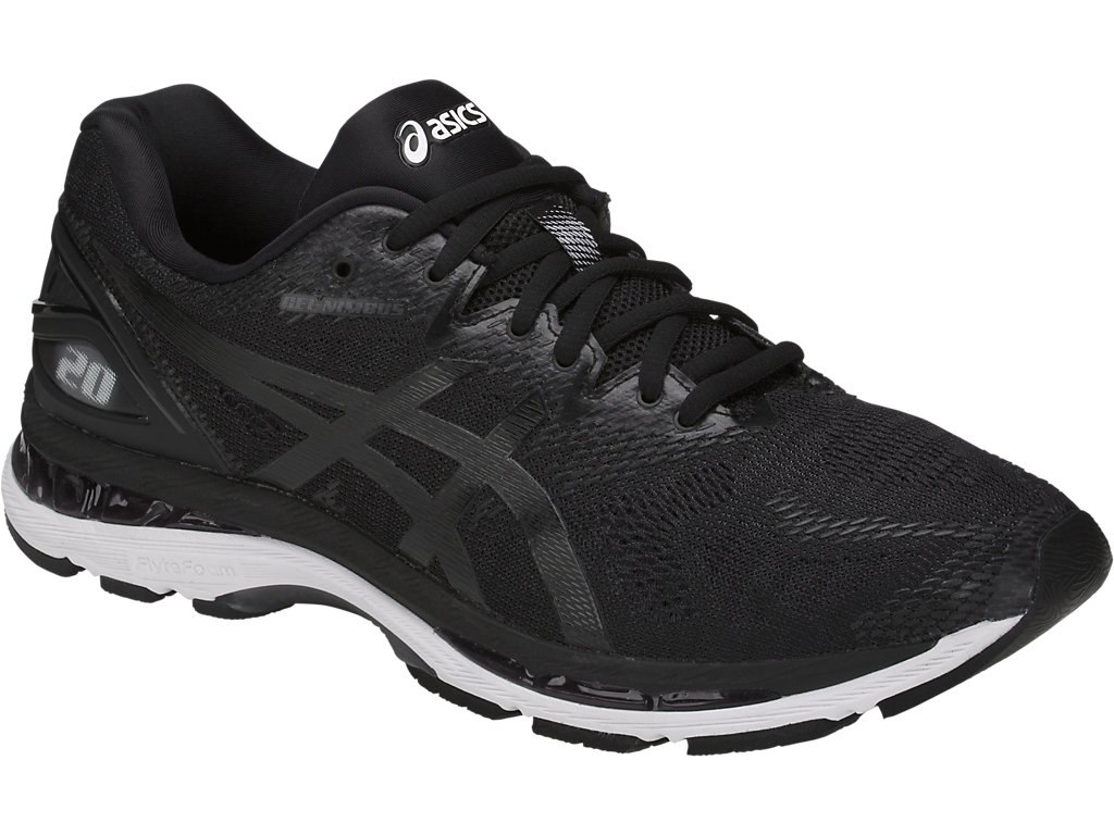 Asics Gel-Nimbus 20 Running Shoes For Men Black/White/Dark Grey 596ZCNAQ
