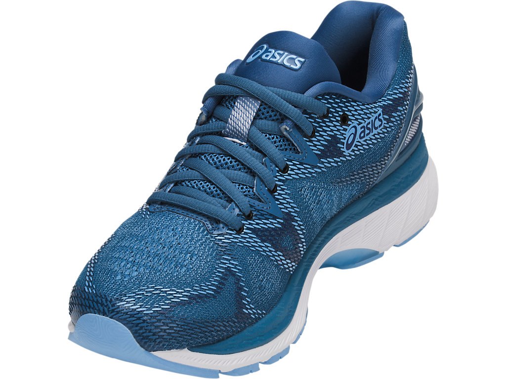 Asics Gel-Nimbus 20 Running Shoes For Women Azure/White 603QMZXM