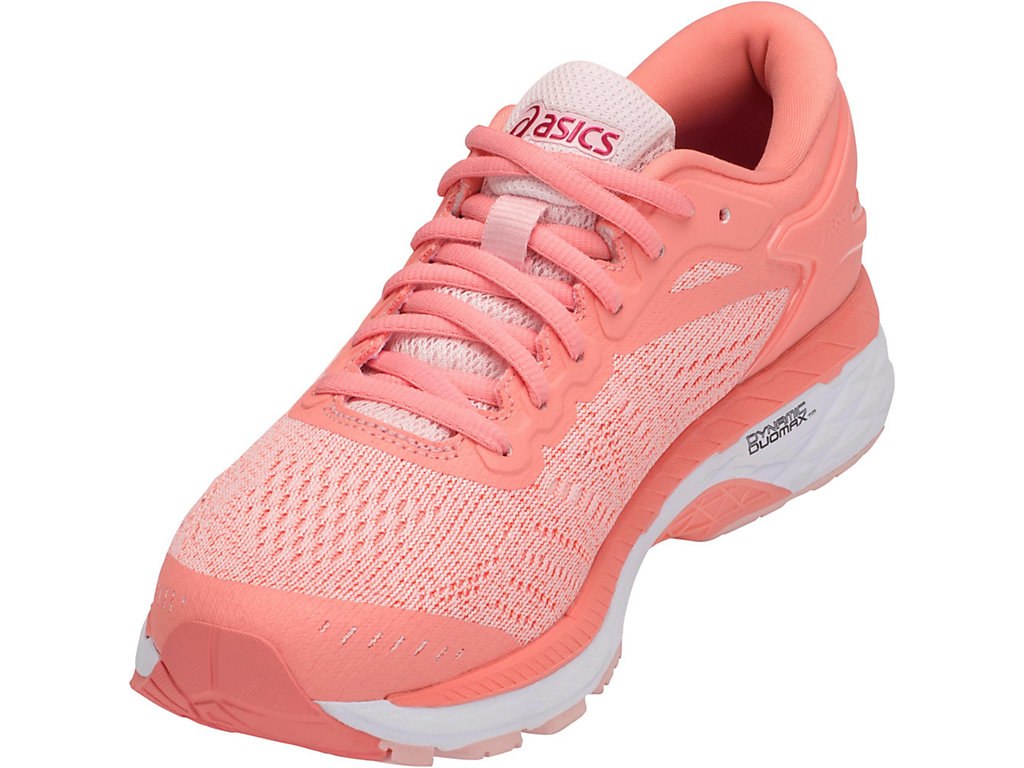 Asics Gel-Kayano 24 Running Shoes For Women Grey Pink/White/Pink 604DGEDV