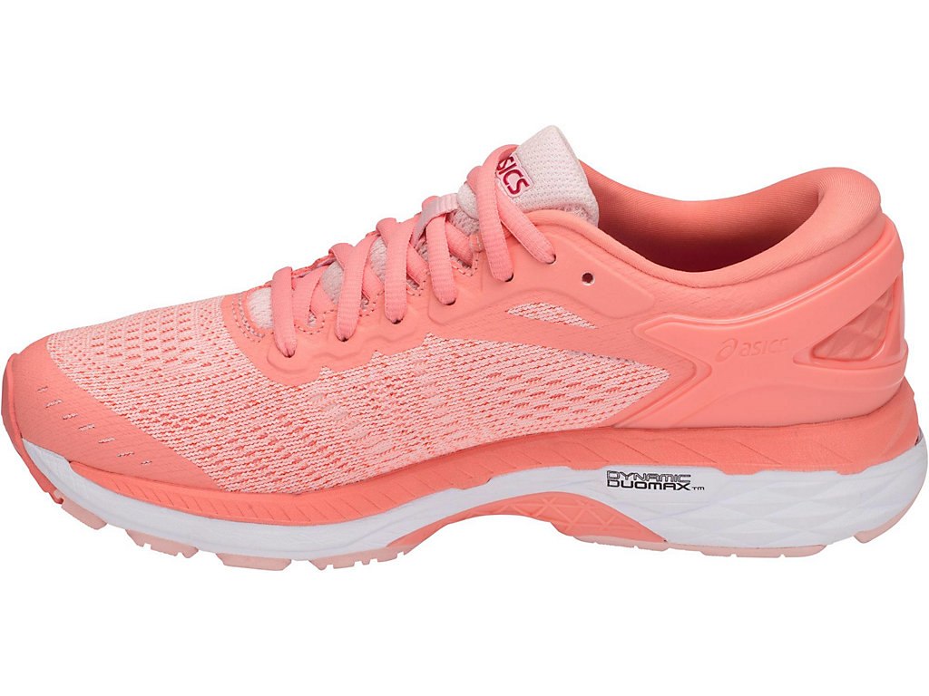 Asics Gel-Kayano 24 Running Shoes For Women Grey Pink/White/Pink 604DGEDV
