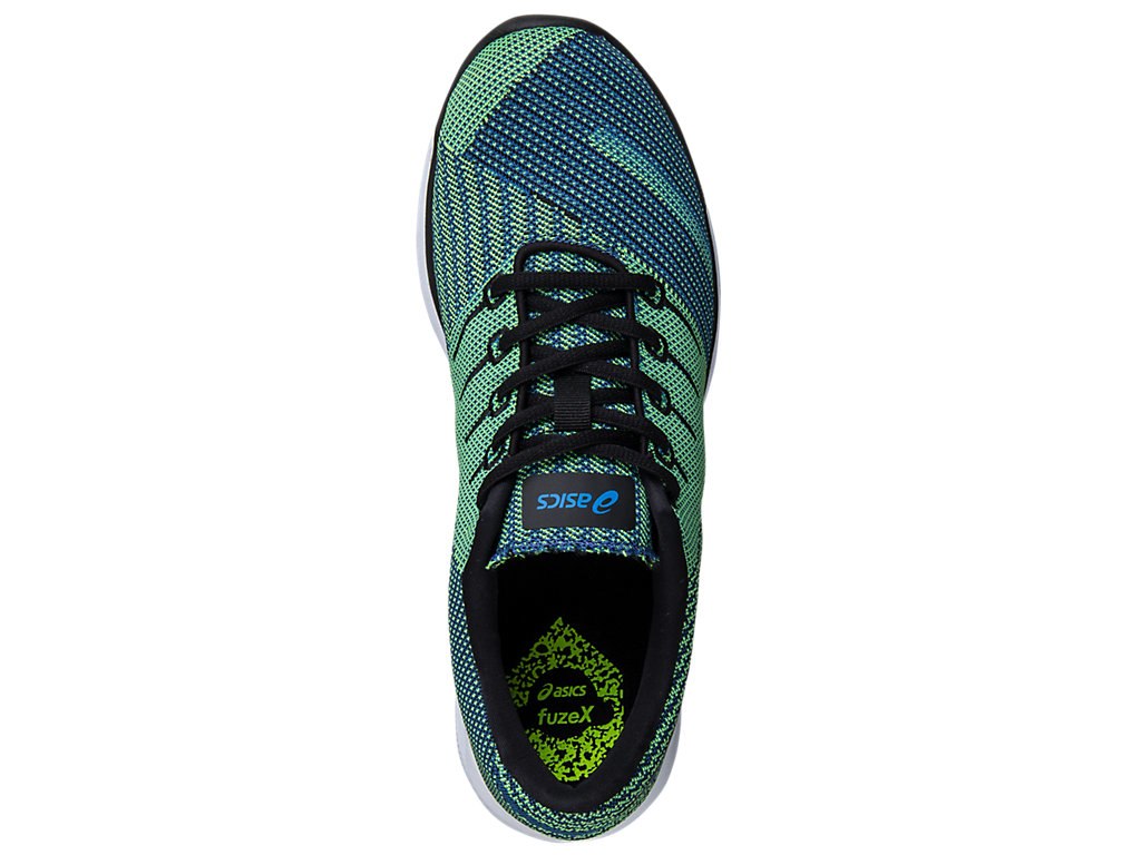 Asics Fuzex Running Shoes For Men Blue/Black/Yellow 608KTFER