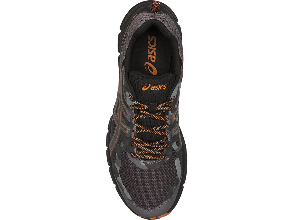 Asics Gel-Scram 4 Running Shoes For Men Dark Grey/Orange 637DEKLO