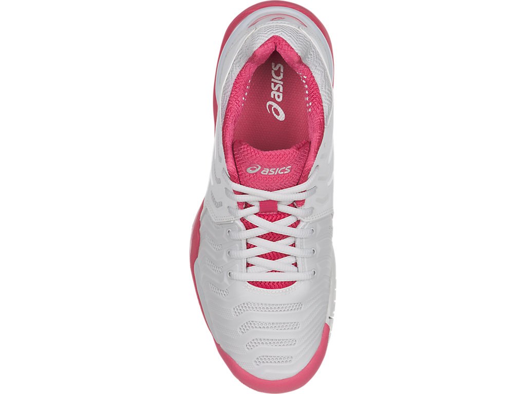 Asics Gel-Resolution 7 Tennis Shoes For Women Grey/White/Red 639JMJHK