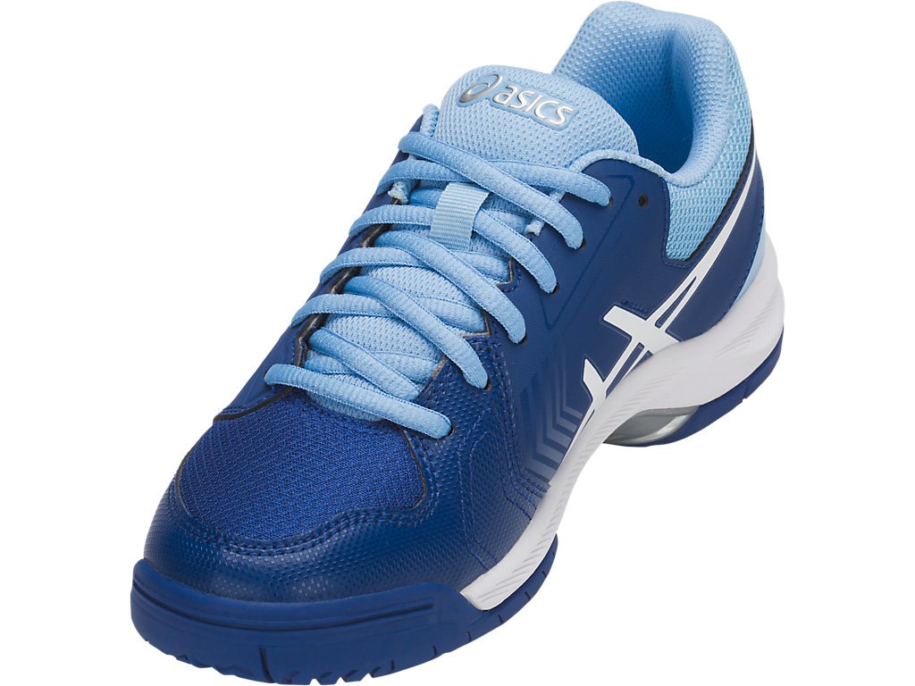 Asics Gel-Dedicate 5 Tennis Shoes For Women Blue/White 639TJASX