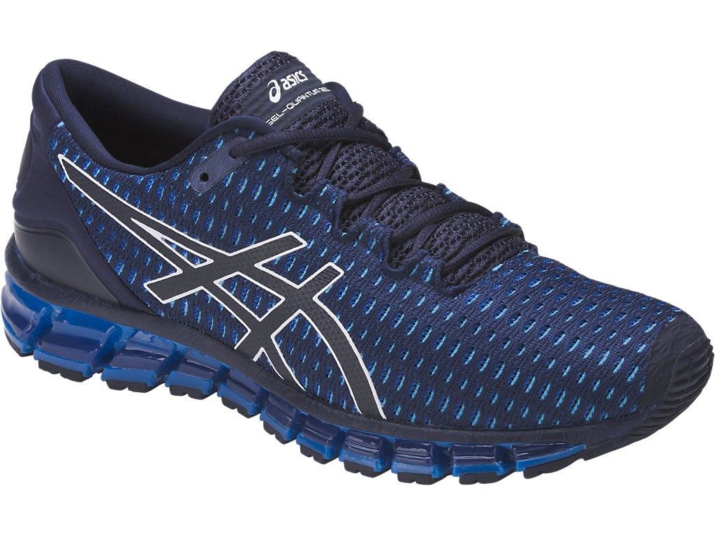 Asics Gel-Quantum 360 Running Shoes For Men Navy/White/Blue 641CDYLO
