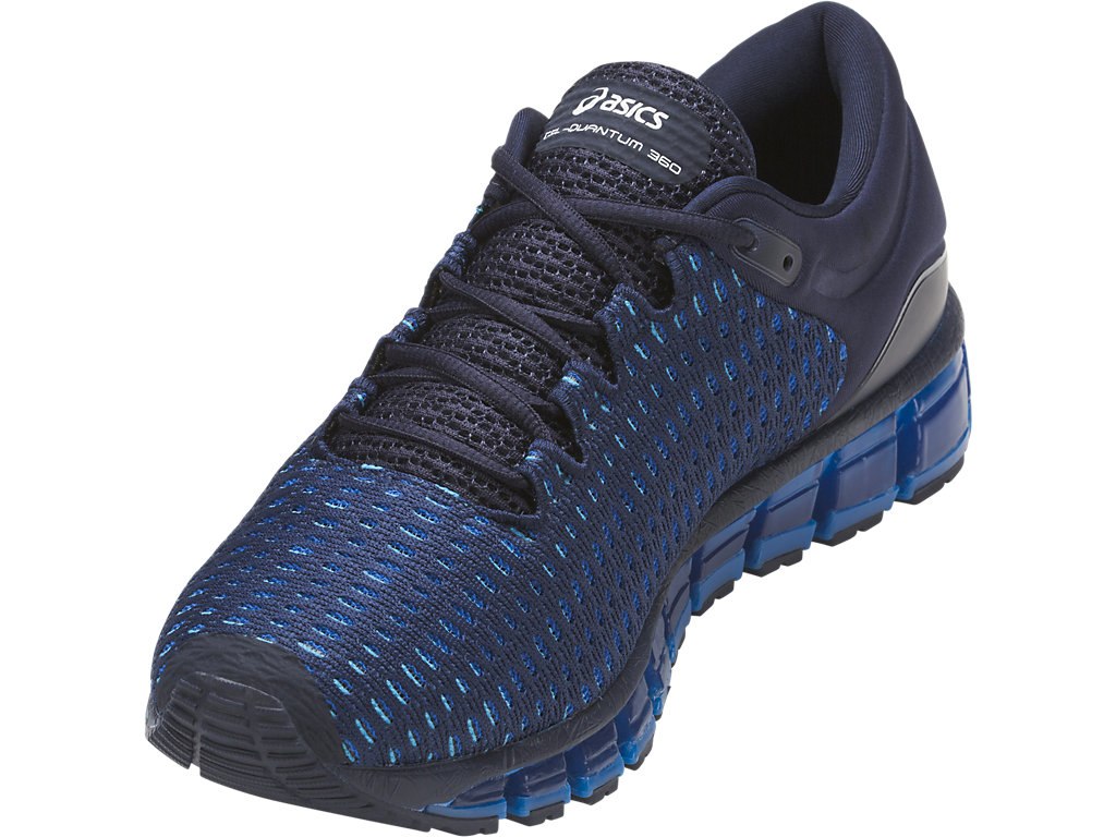 Asics Gel-Quantum 360 Running Shoes For Men Navy/White/Blue 641CDYLO
